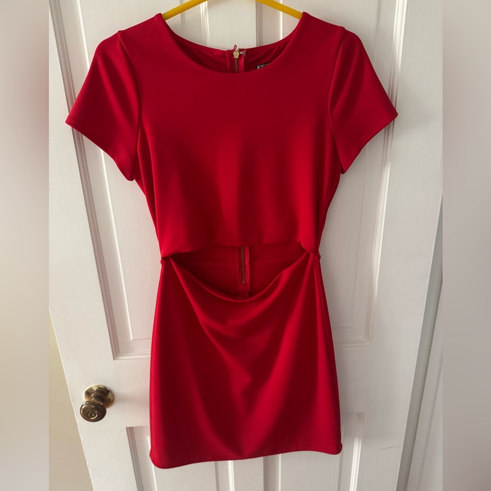 Express Vibrant Red Mini Dress